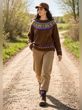 EUC Fair Isle Wool Sweater